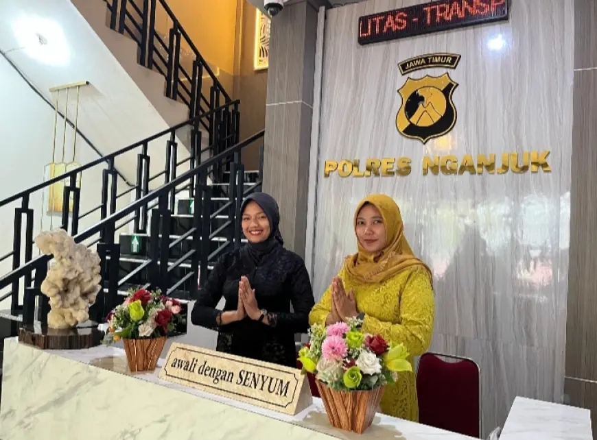 Polres Nganjuk Rayakan Hari Kartini dengan Pelayanan Humanis dan Busana Adat