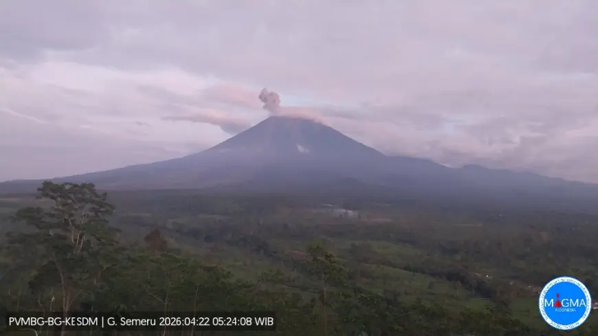 Gunung Semeru Kembali Erupsi, Aktivitas Vulkanik Masih Tinggi