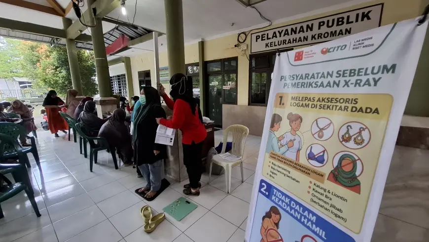 Waspada TBC, Warga Serbu Layanan Rontgen dan CKG Gratis di Gresik