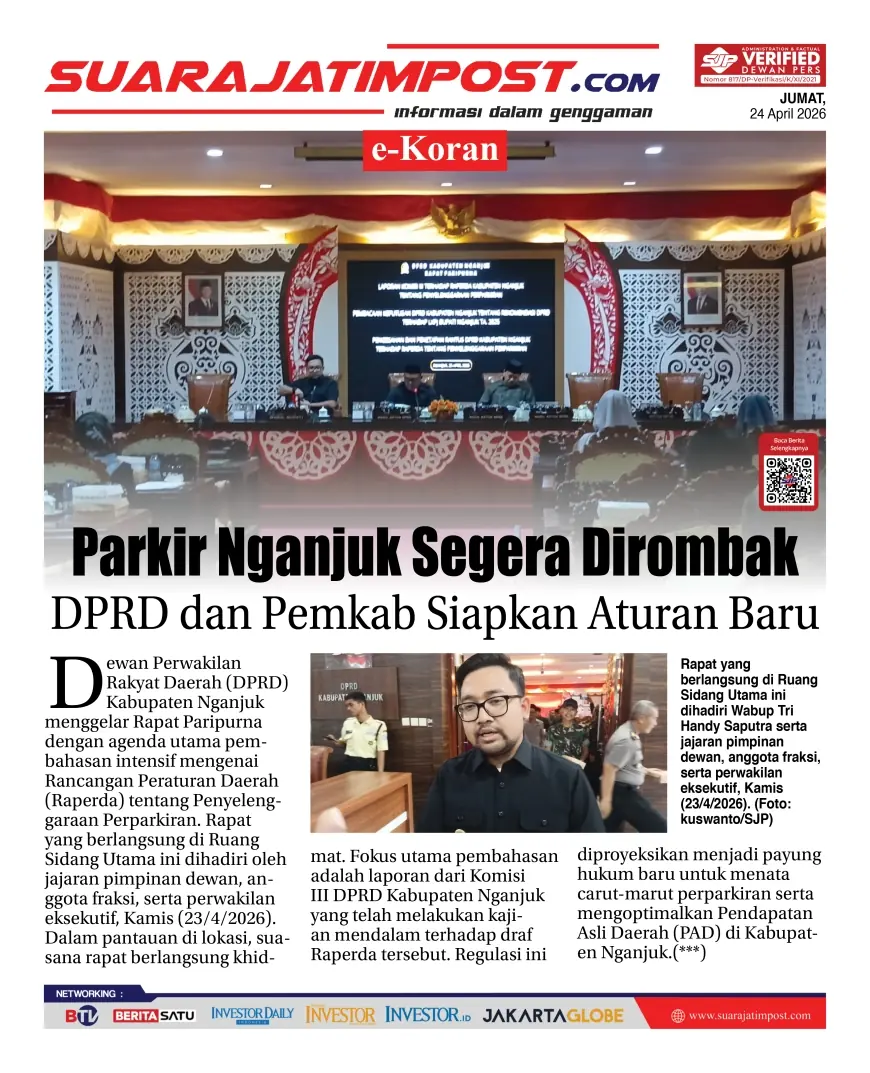 e-Koran, Edisi Jumat, 24 April 2026