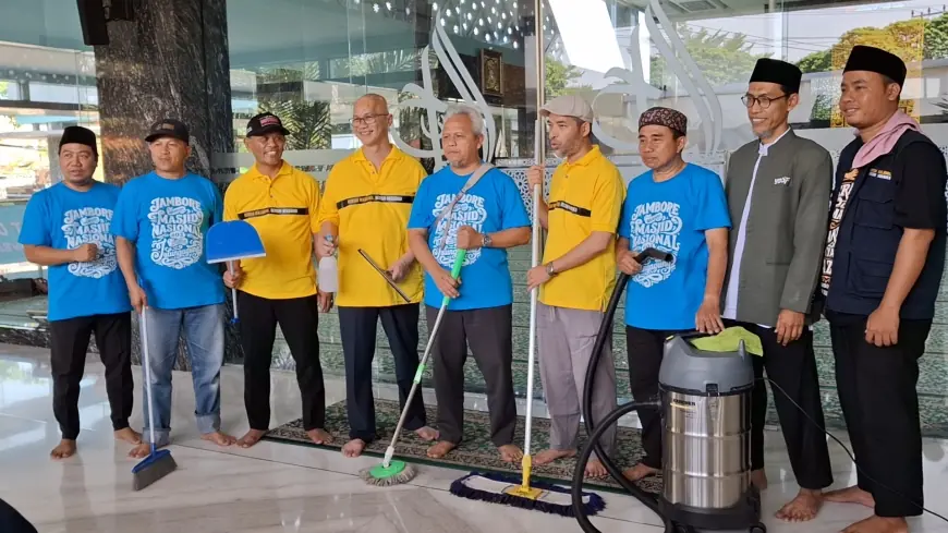 Jambore Bersih-Bersih Masjid Digelar di Tulungagung, Ratusan Peserta Gerebek 5 Masjid
