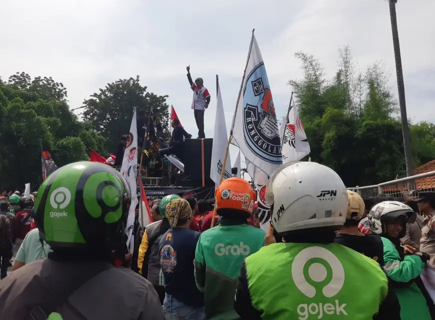 Demo 3.000 Ojol Bergerak dari Sidoarjo ke Surabaya, Hindari Rute Longmarch Agar Tidak Terjebak Macet