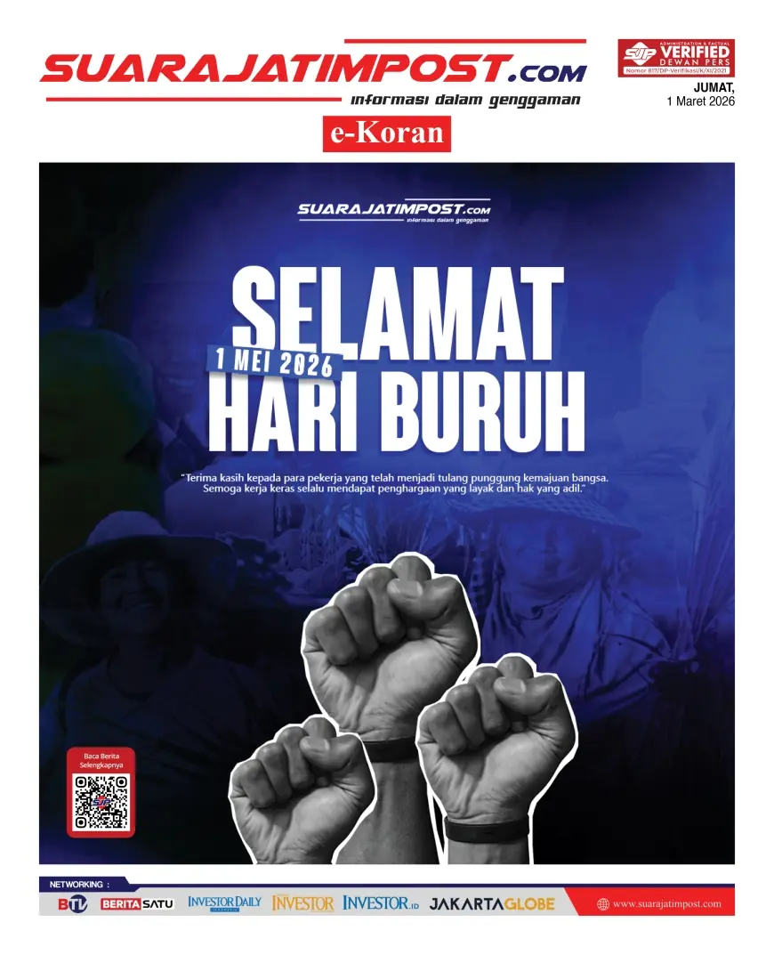 e-Koran, Edisi Jumat, 1 Mei 2026