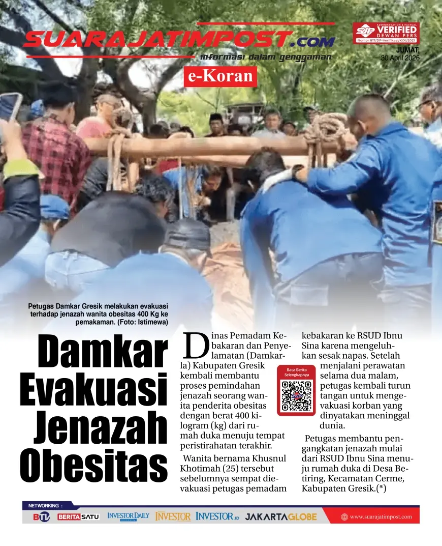 e-Koran, Edisi Kamis, 30 April 2026