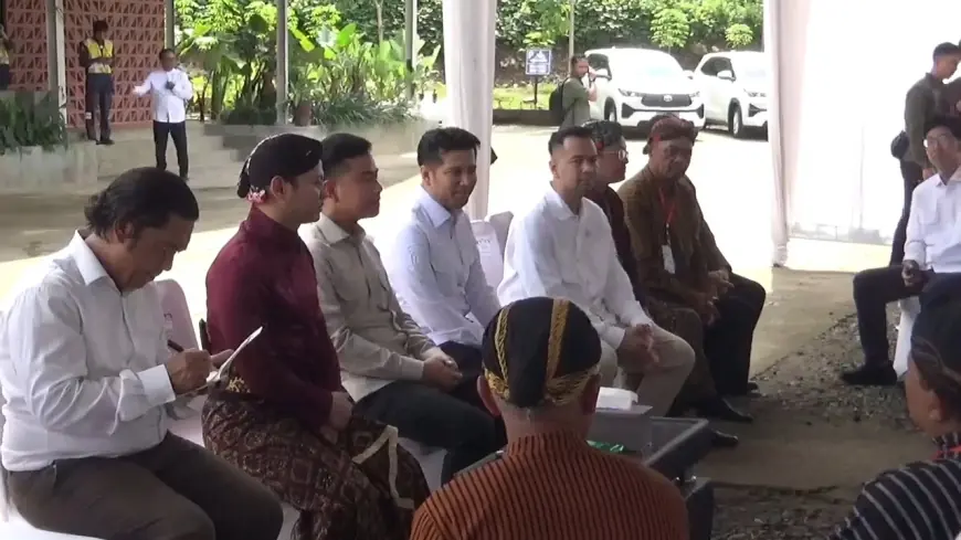 Wapres Gibran Tinjau Proyek Bendungan Bagong di Trenggalek, Serap Aspirasi Kepala Desa