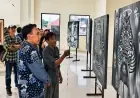 Singgah di Gresik, Gerakan Seni Hitam Putih Ilustrasi Idiom Hadirkan Contemplation Art