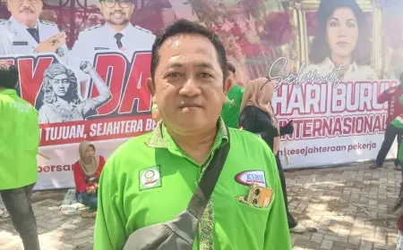 May Day di Makam Marsinah, KSBSI Nganjuk Serukan Persatuan Buruh