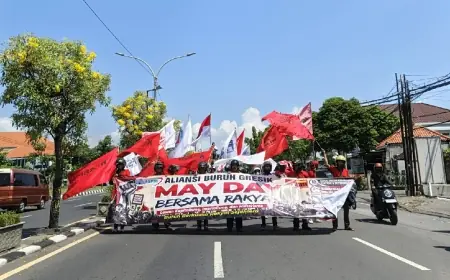 May Day 2026: Serikat Buruh Sebut 60 Persen Pekerja Outsourcing di Gresik Digaji di Bawah UMK