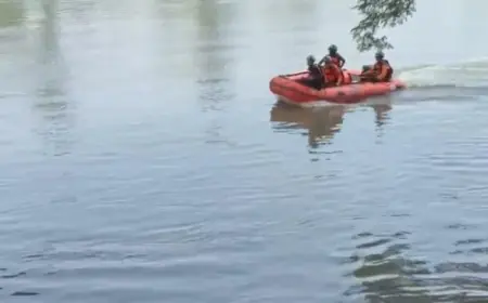 Pria Kota Kediri Hanyut Terseret Arus Sungai Brantas, BPBD 2 Wilayah dan Basarnas Lakukan Pencarian