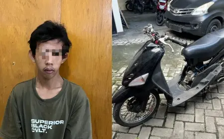 Polsek Tulungagung Kota Tangkap Pencuri Motor Praktik Siswa SMK, Pelaku Residivis