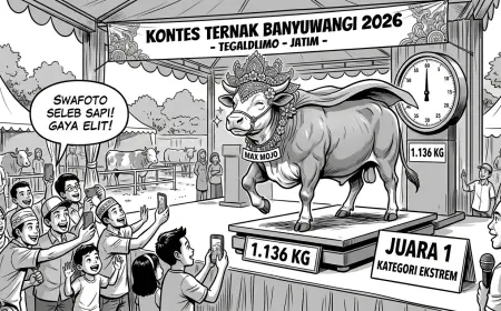 Max Mojo, Sapi Raksasa Centil yang Sabet Juara Kontes Ternak Banyuwangi 2026!