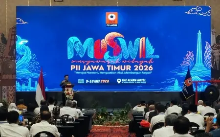Muswil PII Jatim Digelar di Malang, Wagub Emil Tekankan Pentingnya SDM Insinyur Unggul