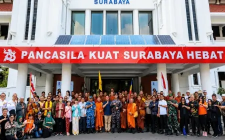 Rombongan Indonesia Walk for Peace 2026 Tiba di Surabaya, Bawa Misi Perdamaian dan Inspirasi Toleransi bagi Generasi Muda