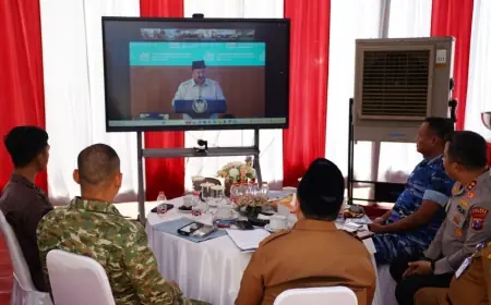 Dari Jombang, Letkol Kav Dicky Prasojo Bersama Forkopimda Hadiri Zoom Meeting Launching 1061 KDKMP oleh Presiden Prabowo