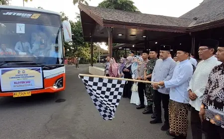Lepas Keberangkatan Jemaah Haji, Plt Bupati Tulungagung  Minta Jemaah Jaga Kesehatan