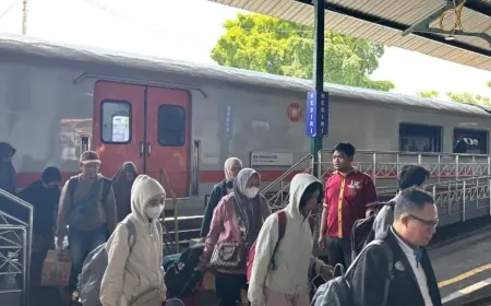 Long Weekend Penumpang Meningkat, 8.770 Penumpang Tiba-Berangkat Dari Stasiun Kediri