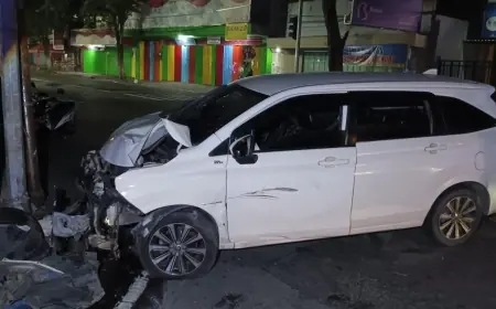 Remaja 15 Tahun Kemudikan Avanza, Terlibat Kecelakaan di Jombang