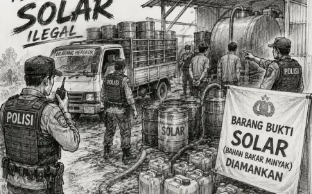 Polres Nganjuk Gulung Jaringan Mafia BBM, 3.600 Liter Solar Bersubsidi dan 3 Pelaku Diamankan