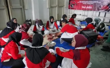 PDI Perjuangan Kediri Distribusikan Daging Kurban, Masyarakat Pra Sejahtera Jadi Sasaran