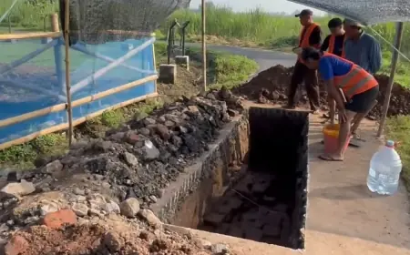 Jejak Kemegahan Majapahit Terkuak di Bawah Jalan Aspal Mojokerto