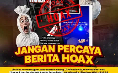 Kapolres Blitar Kota Tegaskan Isu Pocong Bersenjata "Hoaks"