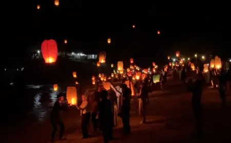 350 Lampion Mengudara, Ngliyep Lantern Camp Berlangsung Sukses