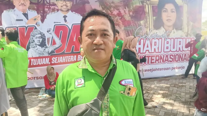May Day di Makam Marsinah, KSBSI Nganjuk Serukan Persatuan Buruh