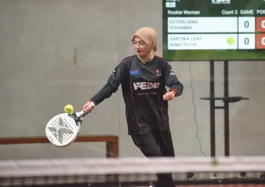 Masih Olahraga Baru, Mbak Wali Ungkap Tantangan Padel di Kota Kediri