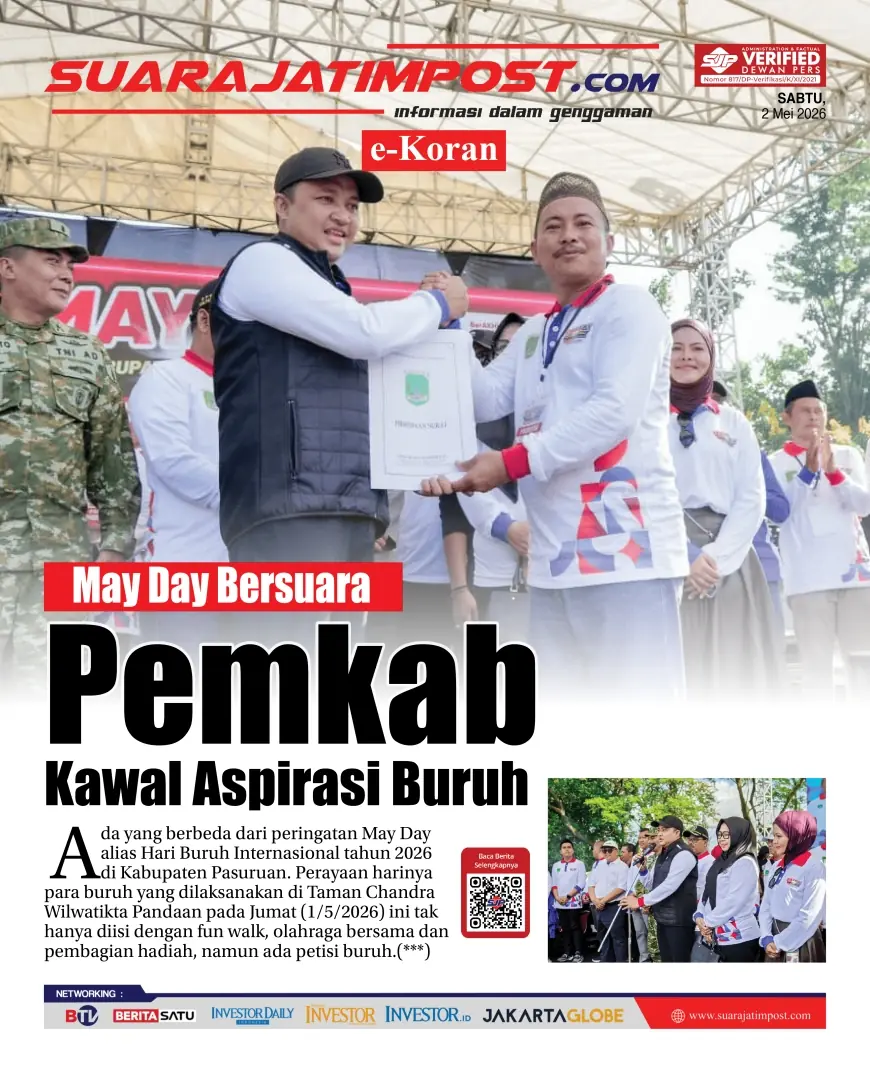 e-Koran, Edisi Sabtu, 2 Mei 2026