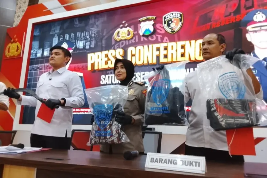 Buntut Pengeroyokan dan Pembacokan di Kediri, Tiga Pria Berakhir di Penjara