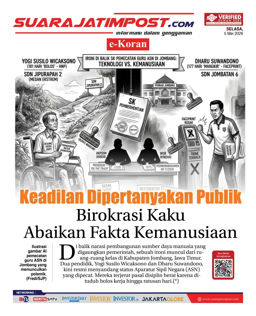 e-Koran, Edisi Selasa, 5 Mei 2026