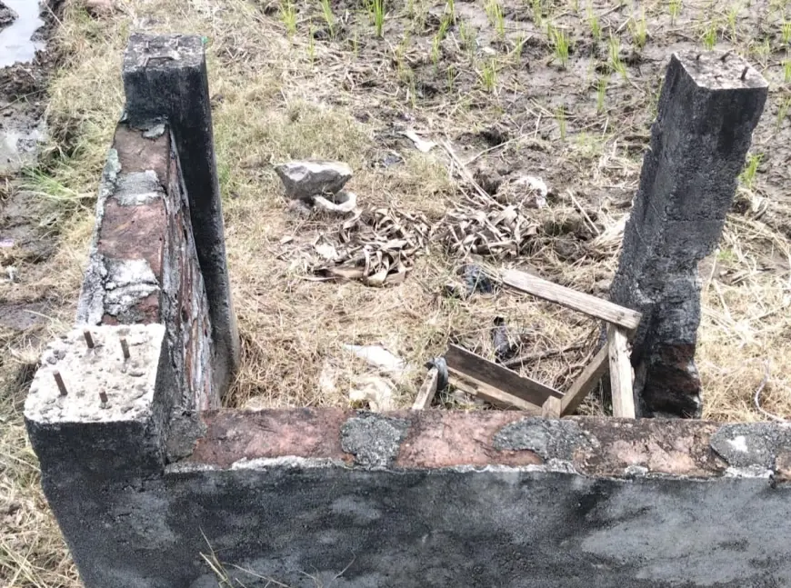 Bangunan Tinggal Rangka, Petani di Sudimoro Jombang Pertanyakan Proyek Hippa Dinas Pertanian
