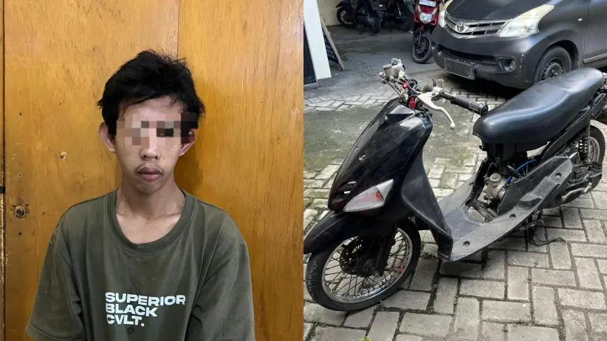 Polsek Tulungagung Kota Tangkap Pencuri Motor Praktik Siswa SMK, Pelaku Residivis