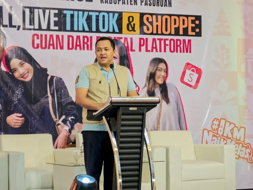 Tingkatkan Ekonomi Digital, Pemkab Pasuruan Gelar Pelatihan Live TikTok dan Shopee bagi UMKM