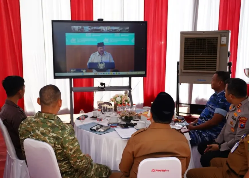 Dari Jombang, Letkol Kav Dicky Prasojo Bersama Forkopimda Hadiri Zoom Meeting Launching 1061 KDKMP oleh Presiden Prabowo