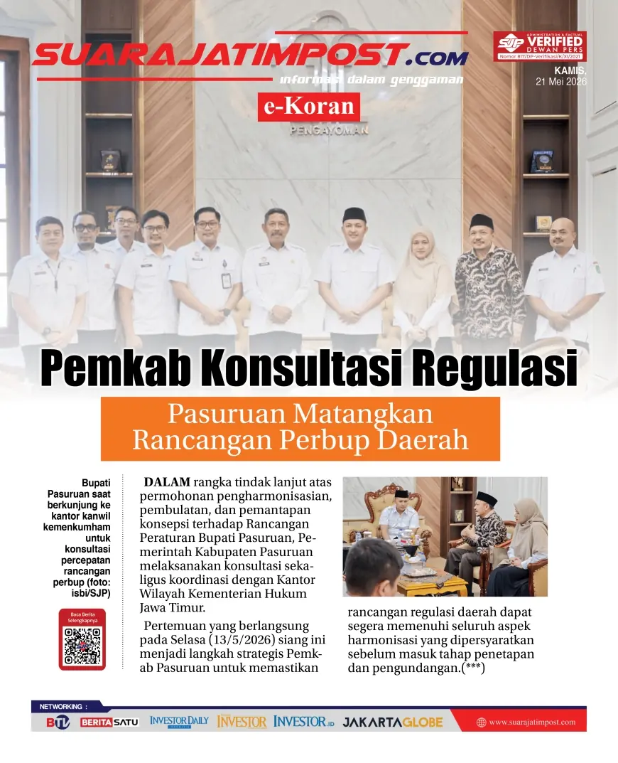 e-Koran, Edisi Kamis, 21 Mei 2026