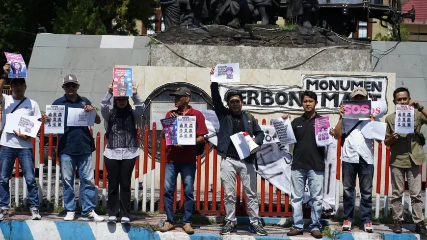 Jurnalis Bondowoso Turun ke Jalan, Desak Pembebasan Wartawan Indonesia yang Ditahan Israel