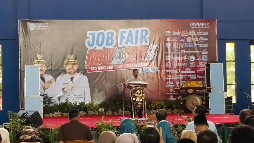 Gandeng 51 Perusahaan, Disnaker Nganjuk Sukses Gelar Bursa Kerja, Launching Job Fair hingga Peluang Magang Luar Negeri
