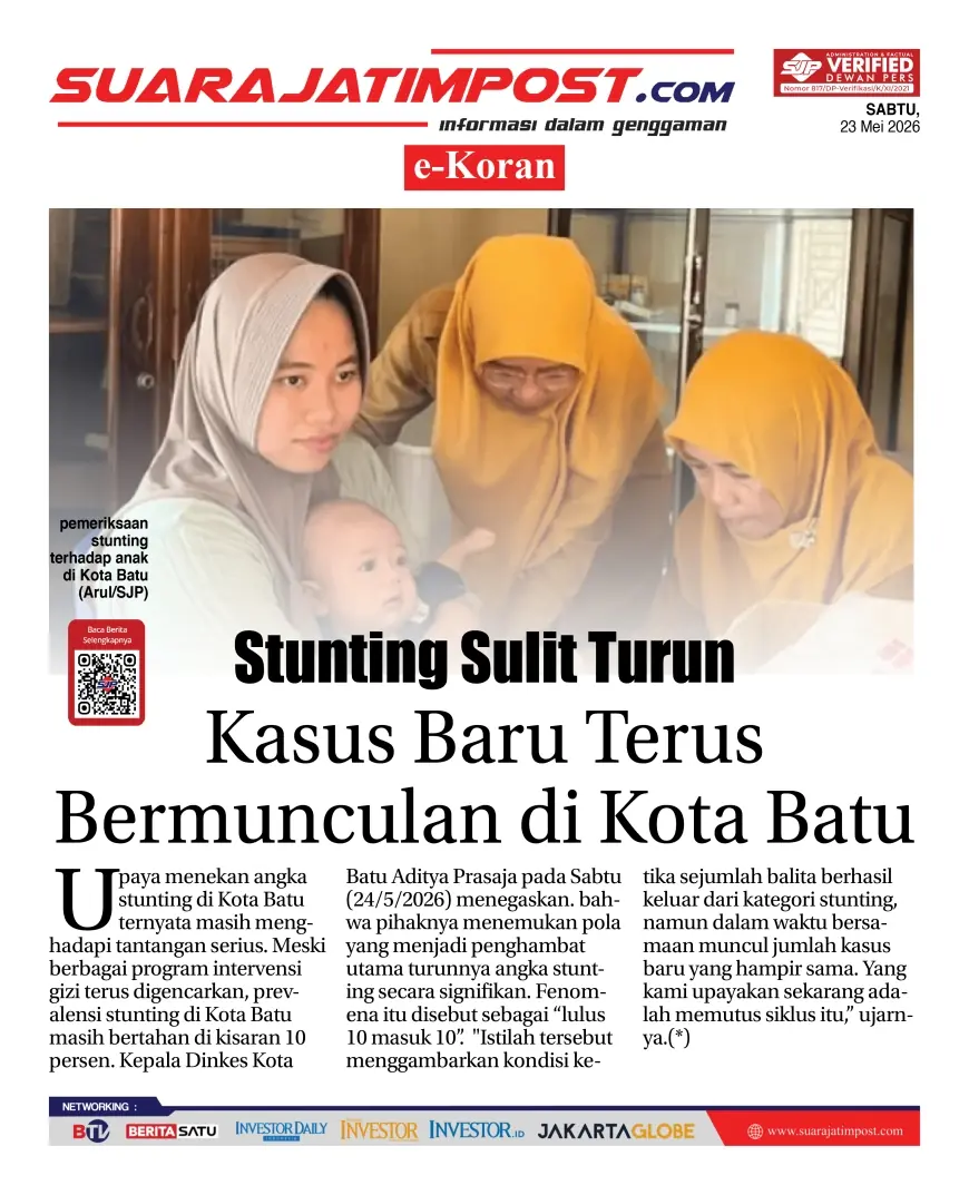 e-Koran, Edisi Sabtu, 23 Mei 2026