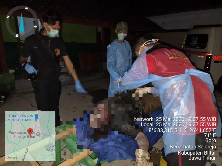 Polres Blitar Dalami Penemuan Pria Tewas di Bawah Jembatan Selorejo