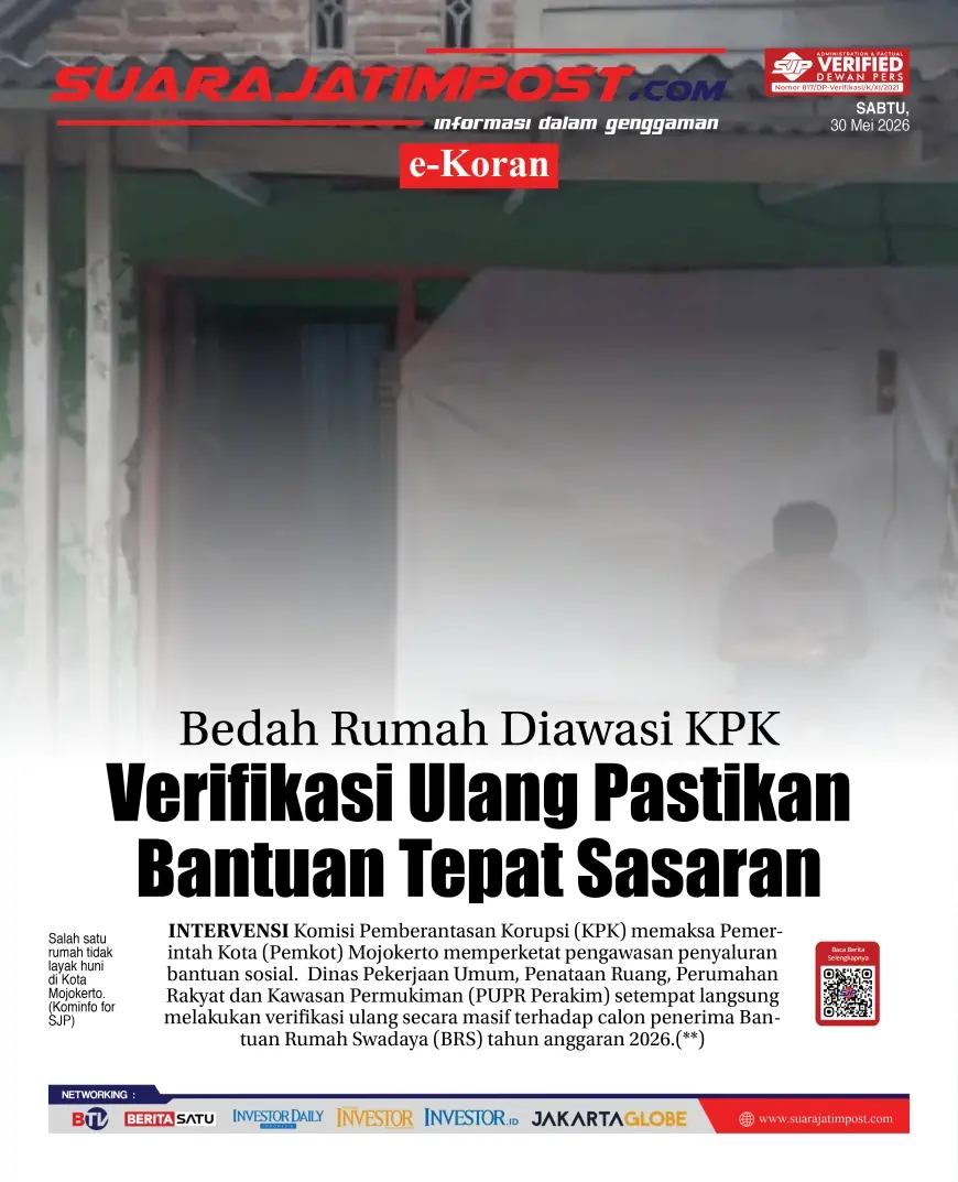 e-Koran, Edisi Saban, 30 Mei 2026