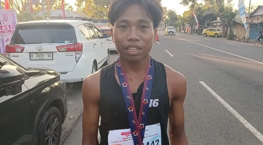 Dhimas, Pelari Asal Probolinggo Dinobatkan Jadi yang Tercepat di Luwes Run 5K