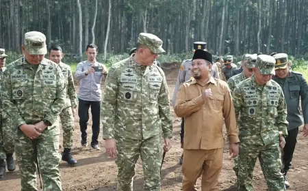 Percepat PSN, Pangdam V/Brawijaya Tinjau Lokasi Pembangunan Yonif Teritorial Pembangunan di Bondowoso