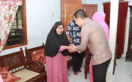 Kisah Haru Aiptu April, Anggota Sakit di Loceret yang Dikunjungi Kapolres Nganjuk