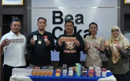 Operasi Gabungan di Kota Kediri, Amankan 19 Merek Rokok Ilegal