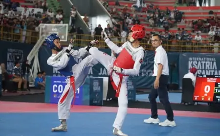 1.232 Atlet Taekwondo Beradu Skill di Kejuaraan Internasional Ksatria Nusantara PBTI