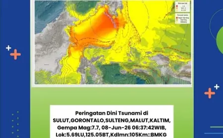 Ancaman Tsunami Mengintai Lima Provinsi, BNPB Instruksikan Evakuasi Kawasan Pesisir Pasca-Gempa M 7,7