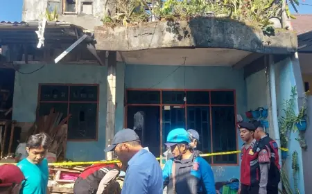 Diduga Dipicu Instalasi Listrik Tak Standar, Dua Rumah di Pendem Kota Batu Ludes Terbakar, Kerugian Capai Rp700 Juta