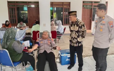 Kado Aksi Kemanusiaan Warga Sambiroto Nganjuk di HUT Bhayangkara