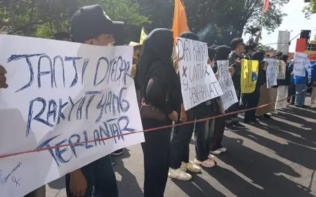 Janji PBB Gratis Bupati Bondowoso Ditagih, Mahasiswa Geruduk Kantor Pemkab